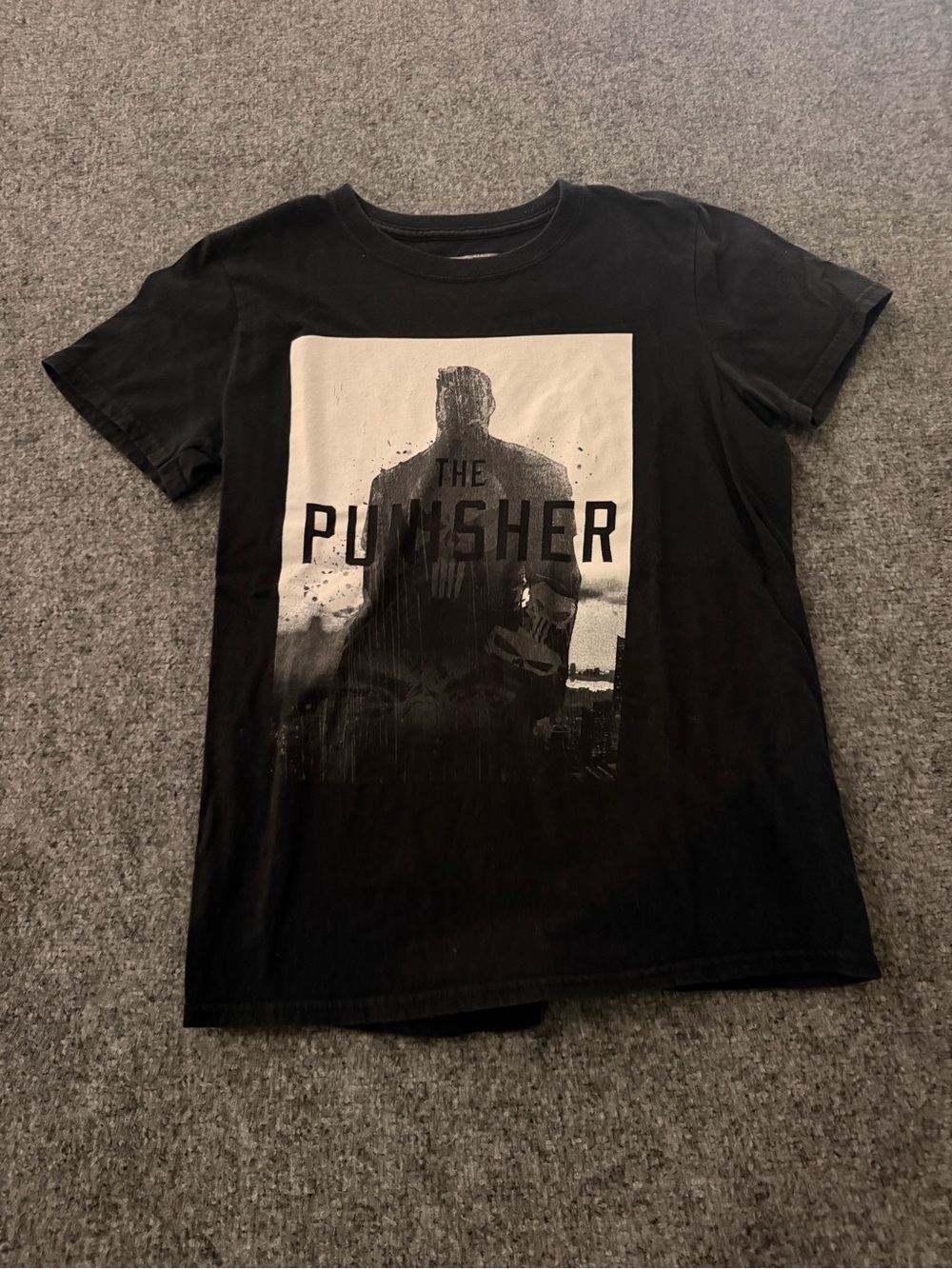 Marvel The Punisher Graphic Tee - Black & White